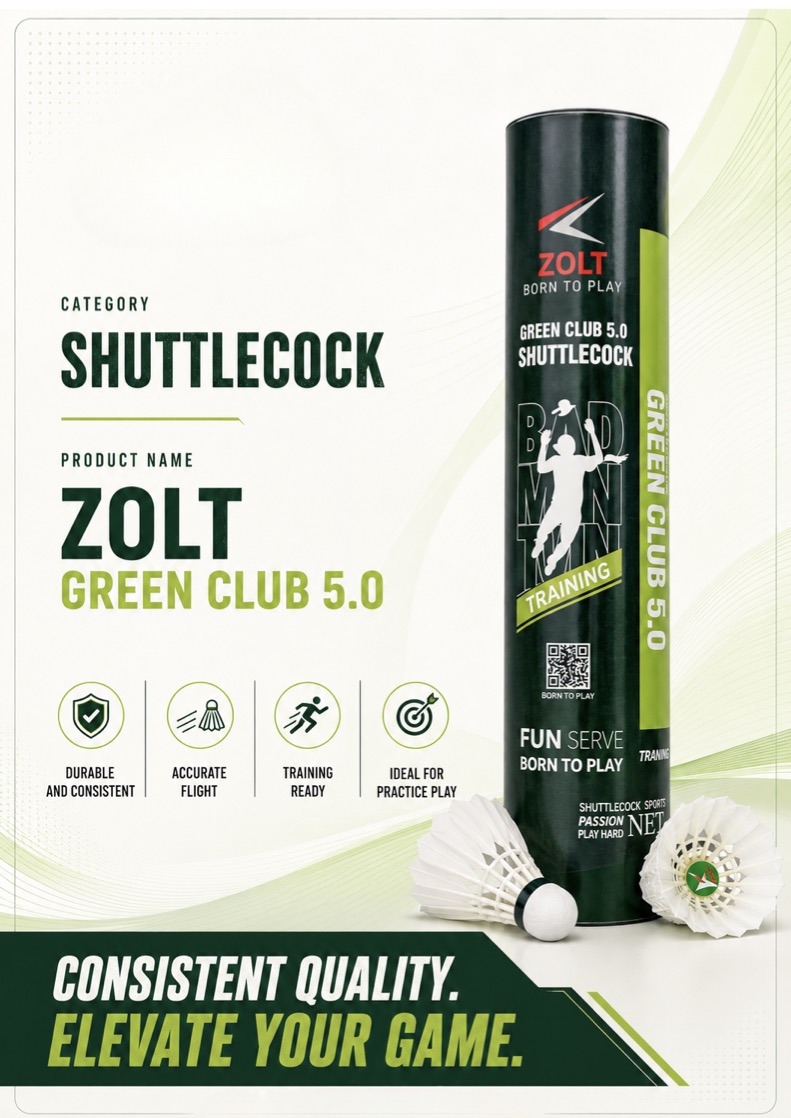 ZOLT GREEN Shuttlecock